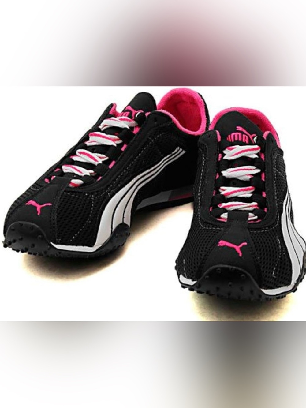 Puma H-Street OG sneakers in a black and pink colorway 9.5